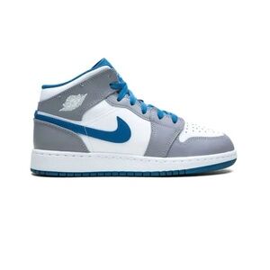 Nike Air Jordan 1 Mid Cement/True Blue Sneakers